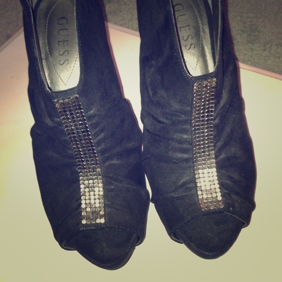 Black stiletto booties