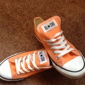 Blue and orange Chucks SOLD!!