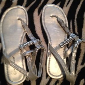 Silver Sandals!!