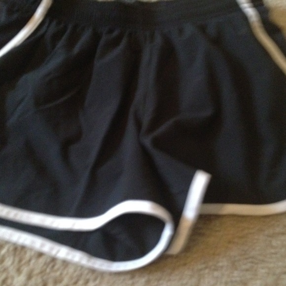 black and white shorts