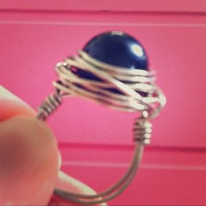 **@kors** Blue Swarovski Pearl Viking Goddess Ring