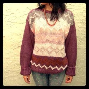 Mauve retro sweater