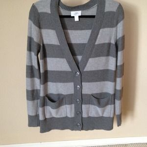 SOLD Ann Taylor LOFT striped cardigan sweater