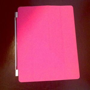 iPad pink magnetic cover.