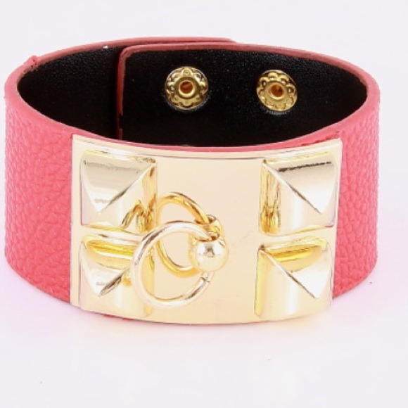 Hannah Beury Jewelry - Red Cuff Bracelet