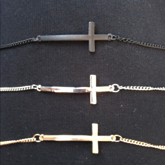 Jewelry - Sideways Cross Bracelet