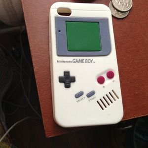 🚫🚫 SOLD 🚫🚫iPhone rubber gameboy case for 4/4s.