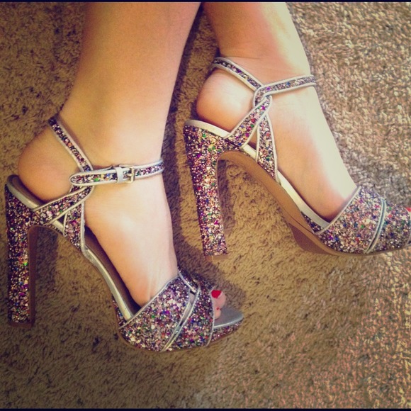 Nine West Glitter Heels