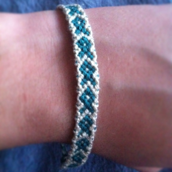 Awareness Ribbon Friendship Bracelet in Teal