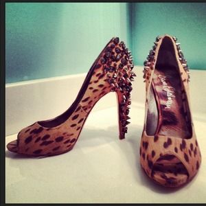 RESERVED ✋Sam Edelman leopard peeptoe heels