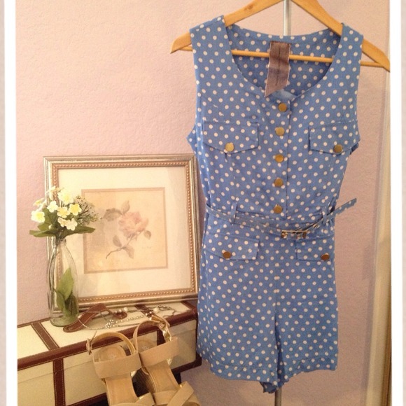 Poka dot romper