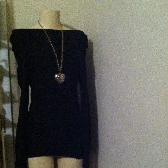 F21 sexy black sweater dress ..