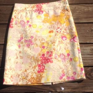 J. Crew Floral Pencil Skirt