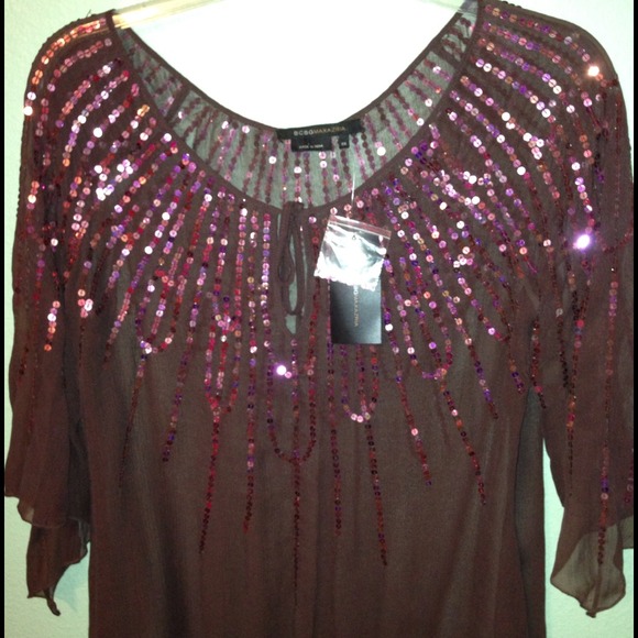 Dark Brown BCBG tunic - Picture 1 of 3