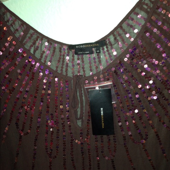 Dark Brown BCBG tunic - Picture 3 of 3