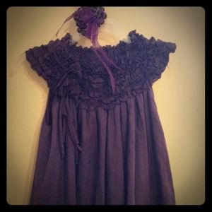 Reserved⛔Plum Boutique Dress with Bracelet