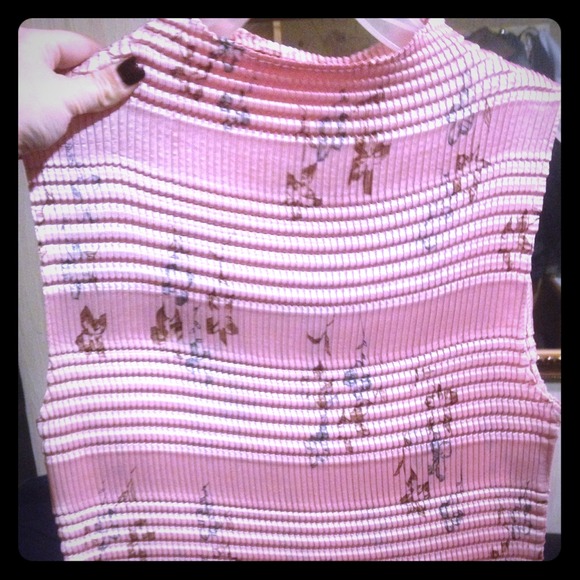 Asian inspired pink top