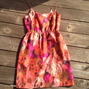 J. Crew Silk Ikat Dress