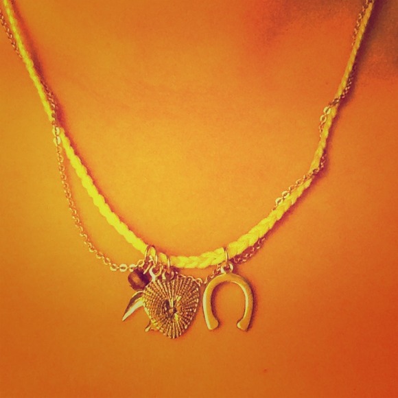 American Eagle Swallow and Horseshoe Necklace
