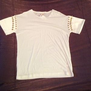 rhinestone satin short sleeve