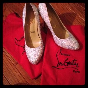 Christian Louboutin swavorski crystal heels