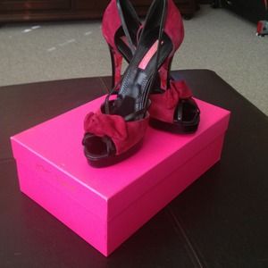 Dark pink Betsy Johnson heels