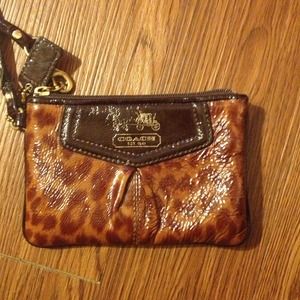 Leopard Coach Wristlet.