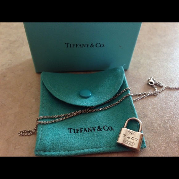 Tiffany & Co. 1837 Padlock Pendant Charm Necklace