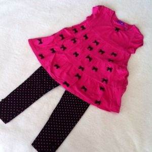 GREEN DOG 2pc Pink Capri Set & CHILDREN'S PLACE