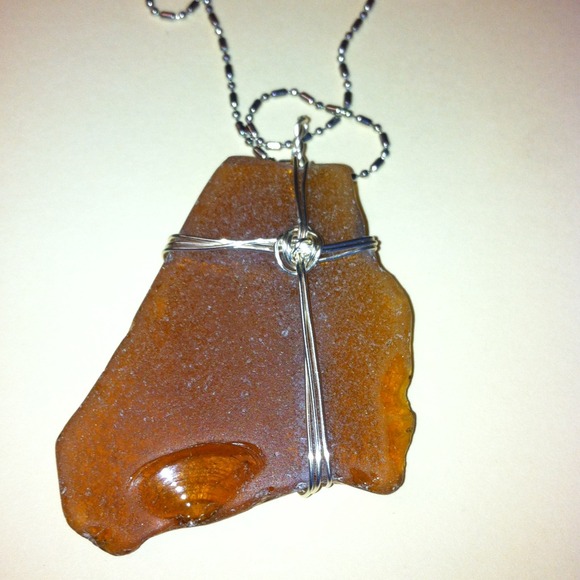 Jewelry - Necklace with Sea Glass Pendant