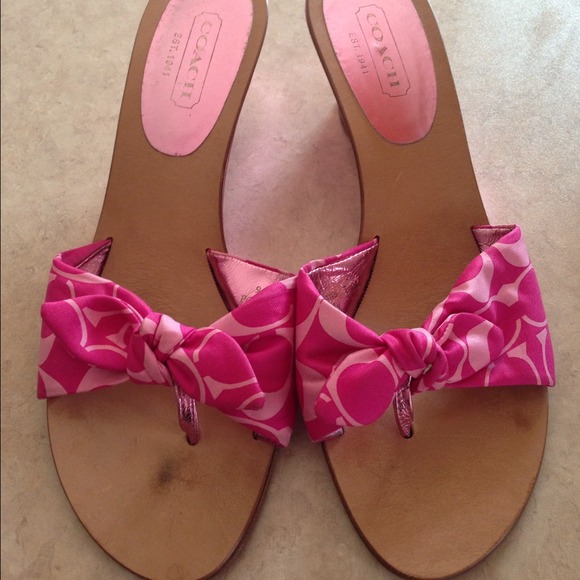 Auth Coach Havana pink orchard shoes