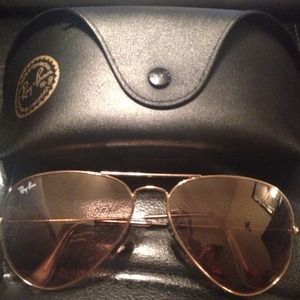 Ray-Ban gold sunglesses