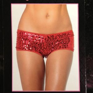 Red sequin panty