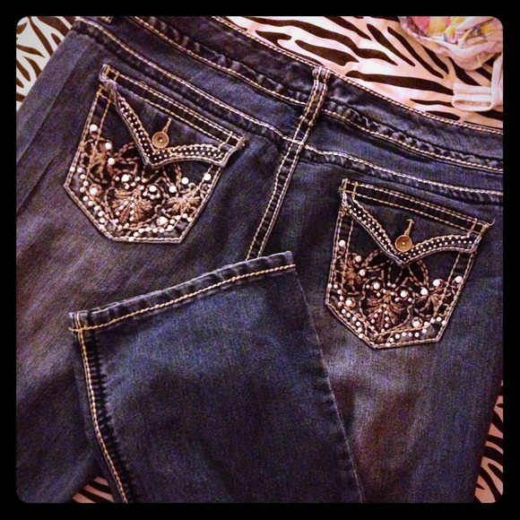 Nine West Embellished Jeans