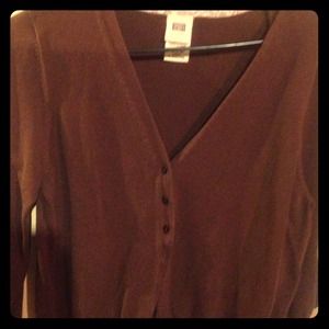 Brown cardigan