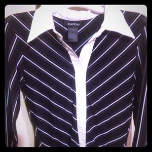 Bebe button up dress shirt