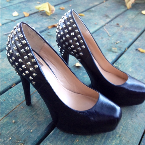 ✂REDUCE✂Dolce Vita Black Studded Heels