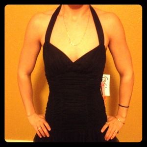 Black cocktail dress