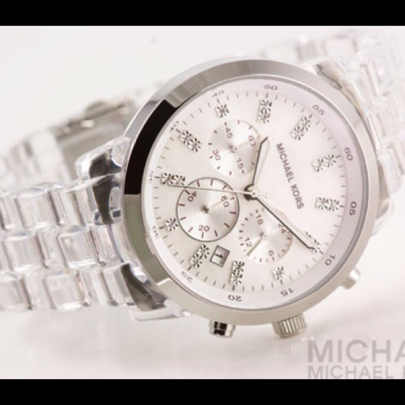Michael Kors MK5235 Oversized Clear Acrylic Band - Picture 2 of 2