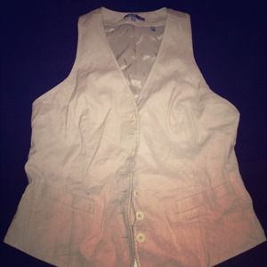 Vince linen vest