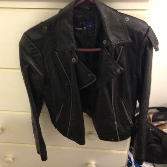 Faux leather jacket