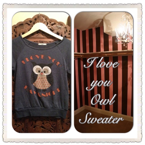 I LOVE YOU DAY AND NIGHT OWL SWEATER