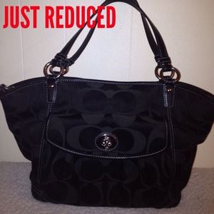 Coach black handbag.