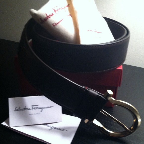 Salvatore Ferragamo NEW Belt w/ Braid Side Detail