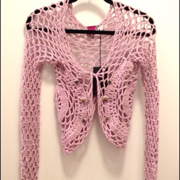 Save The Queen new with tag crop cardigan sz small