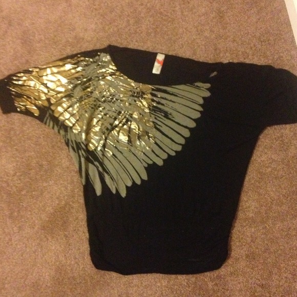 Black and gold/ off the shoulder too