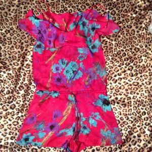 Floral print romper