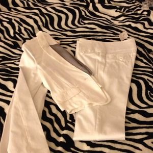 White pant suit