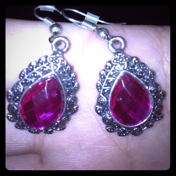 Pink earrings