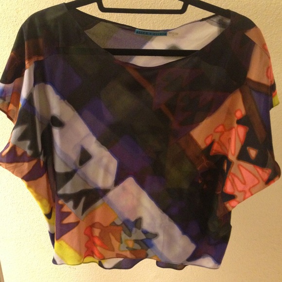 NWOT! Alice and Olivia Silk Flouncy Blouse - Picture 4 of 4